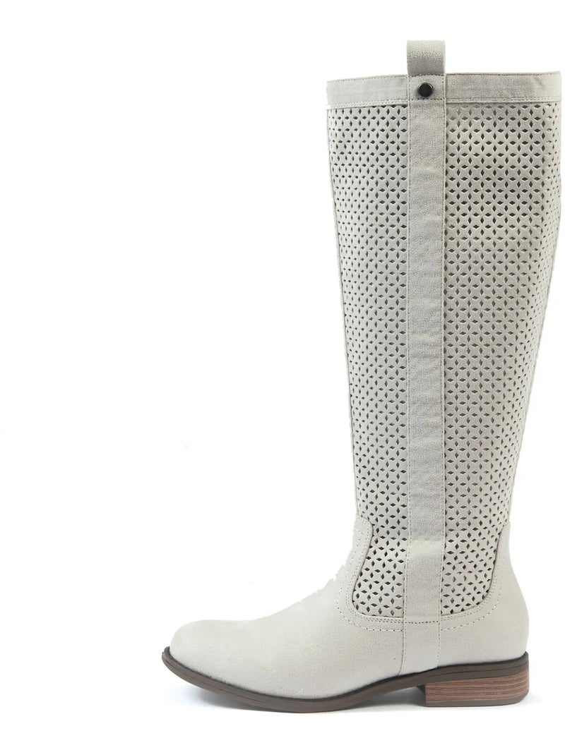 Bottes mollets larges xl - colette Gris clair - Kiabi