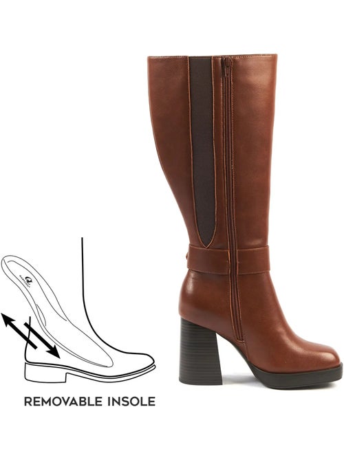 Bottes mollets larges xl - nina - Kiabi Bottes mollets larges xl - nina - Kiabi