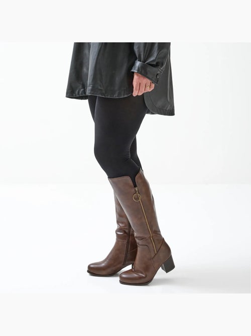 Bottes mollets larges XL - Pomelo - Kiabi