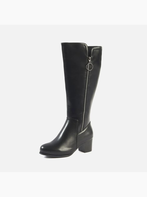 Bottes mollets larges xl - pomelo - Kiabi Bottes mollets larges xl - pomelo - Kiabi