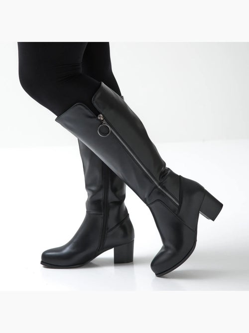 Bottes mollets larges xl - pomelo - Kiabi Bottes mollets larges xl - pomelo - Kiabi