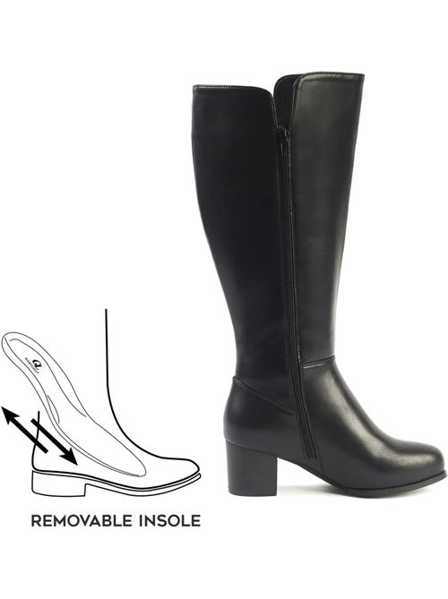 Bottes mollets larges xl - pomelo - Kiabi Bottes mollets larges xl - pomelo - Kiabi