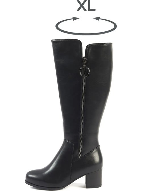 Bottes mollets larges xl - pomelo - Kiabi Bottes mollets larges xl - pomelo - Kiabi