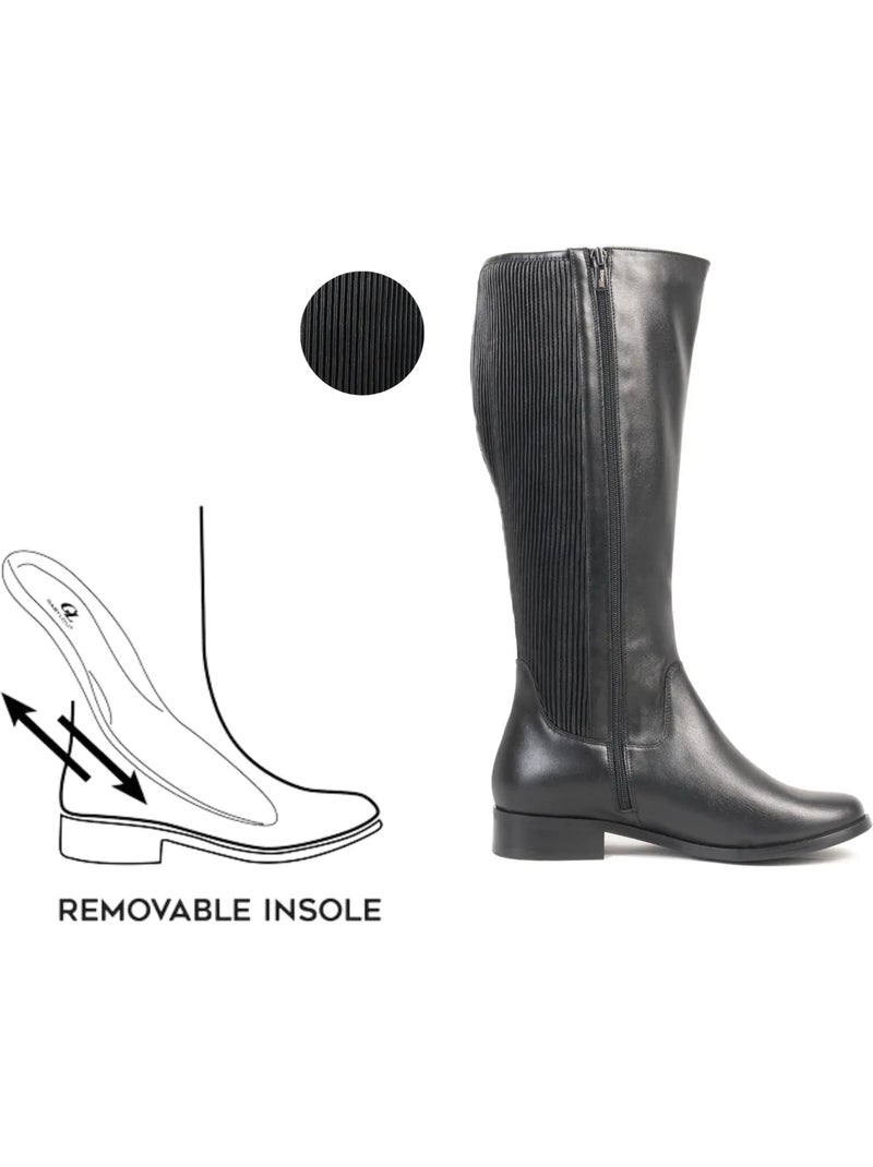 Bottes mollets larges xl - tokyo Noir - Kiabi
