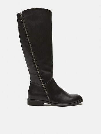 Bottes montantes avec fermeture éclair en similicuir BATA