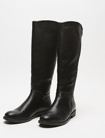 Bottes montantes avec fermeture éclair en similicuir BATA