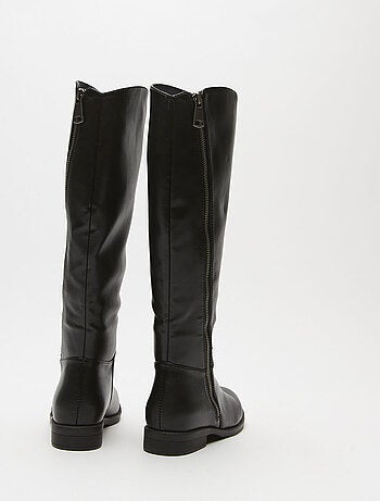 Bottes montantes avec fermeture éclair en similicuir BATA