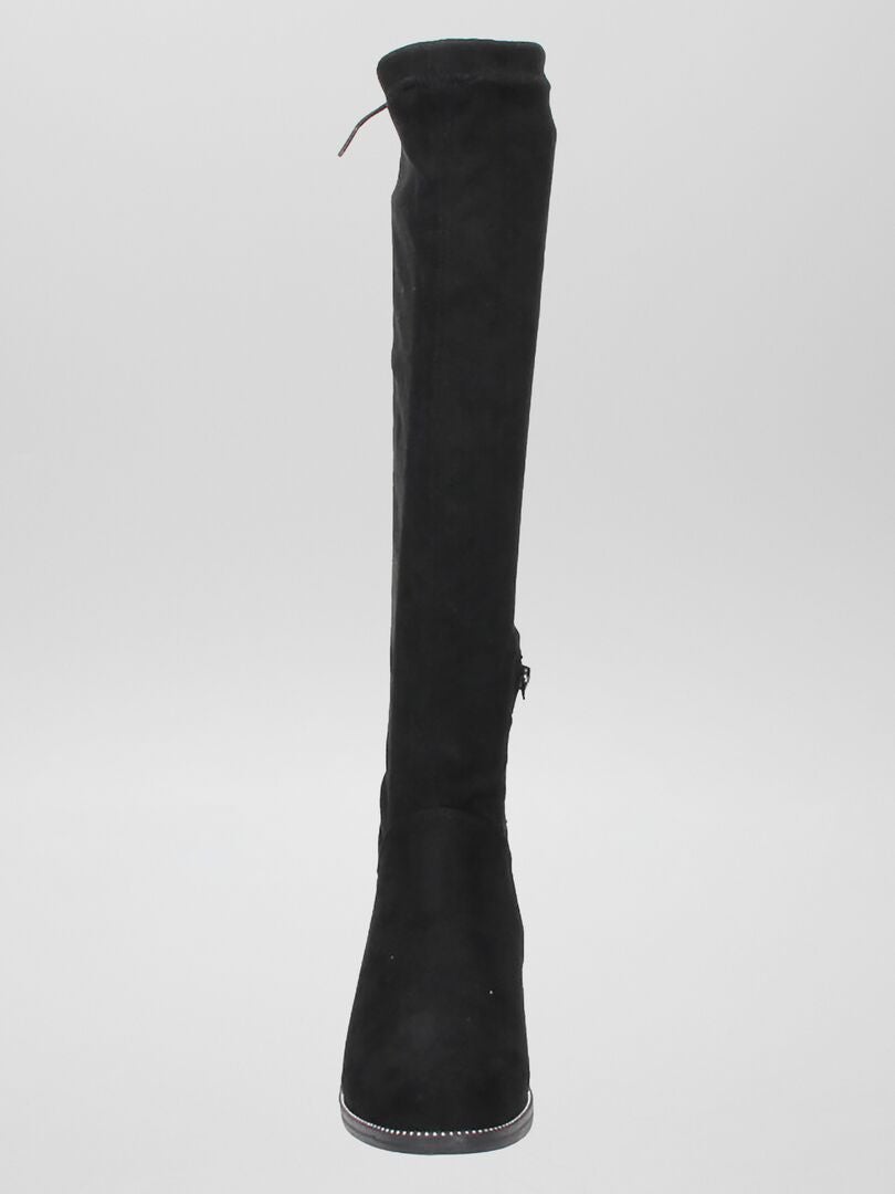 bottine suedine noir