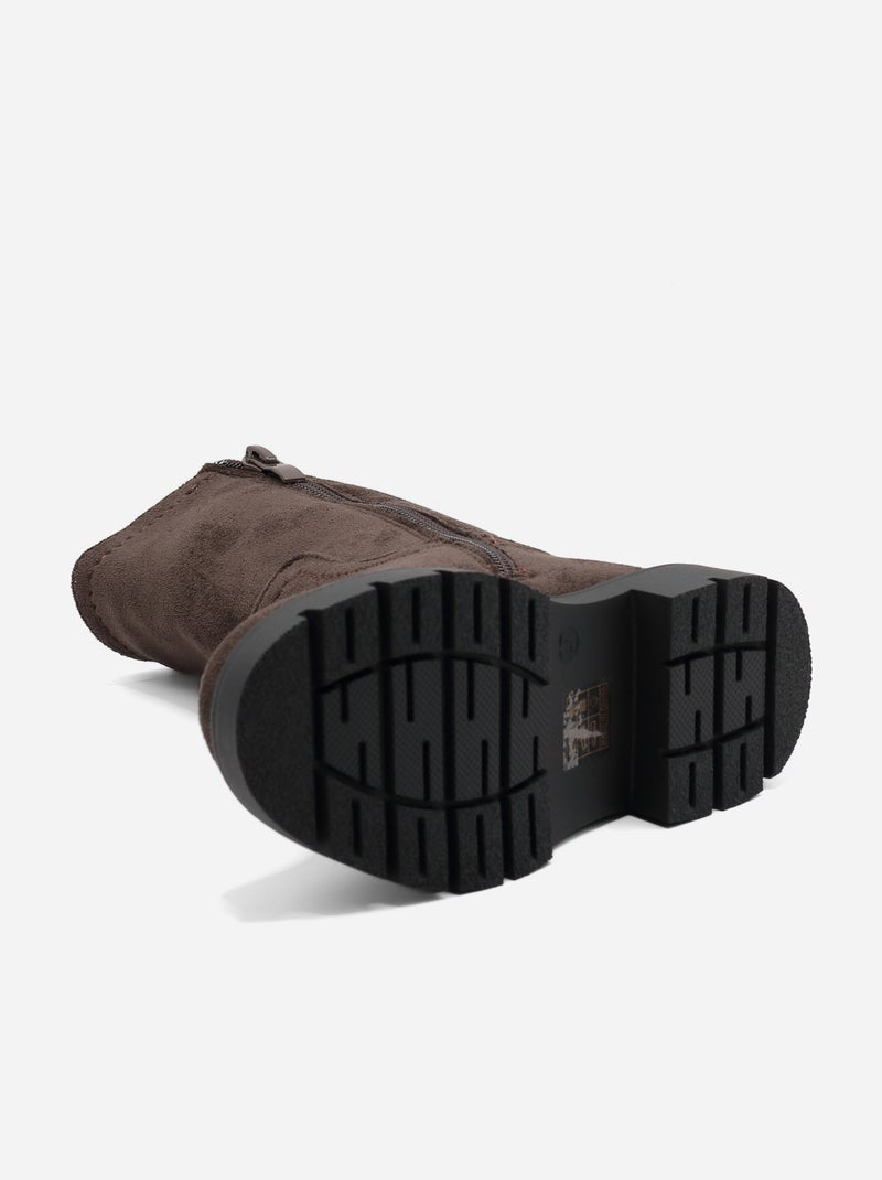 Bottes montantes Marron - Kiabi