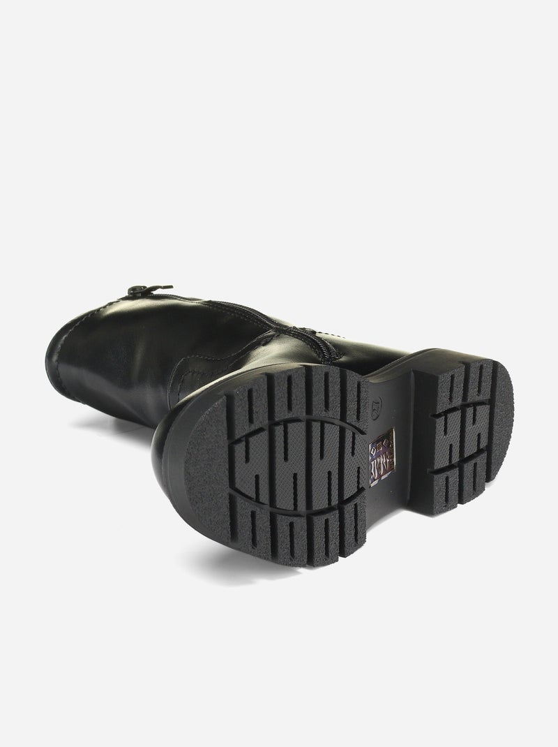 Bottes montantes Noir - Kiabi