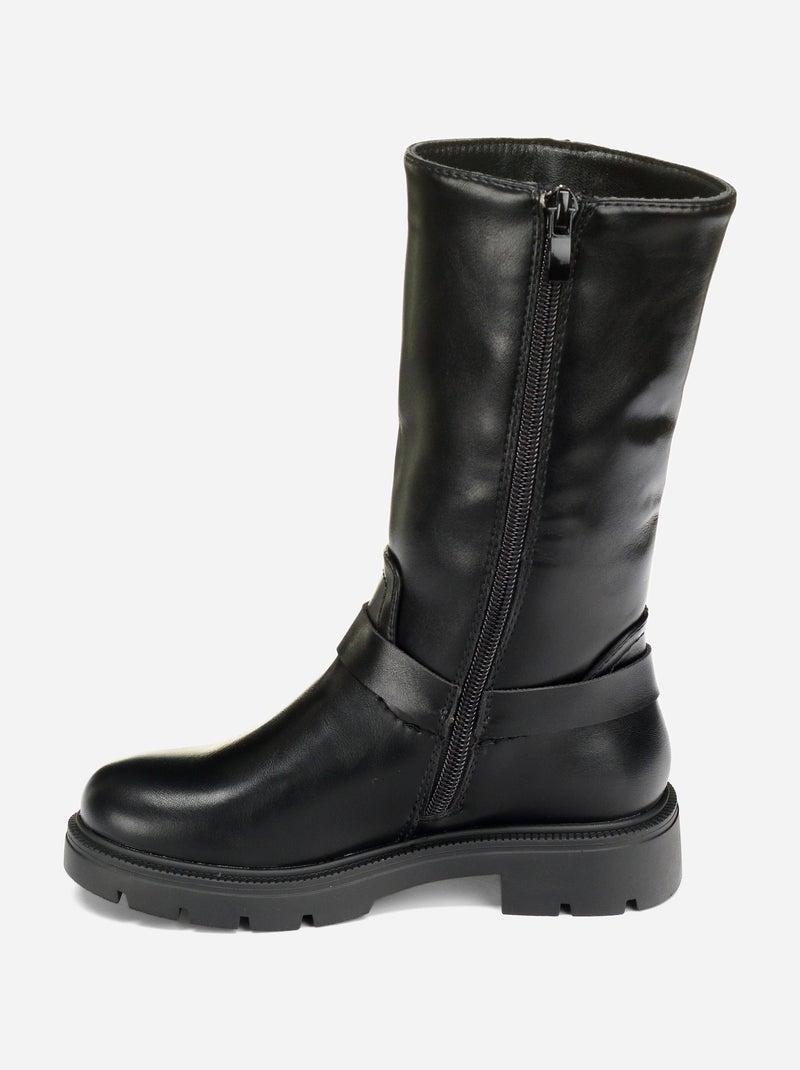 Bottes montantes Noir - Kiabi