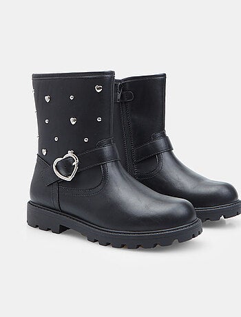 Bottes motard avec boucle et applications Bata