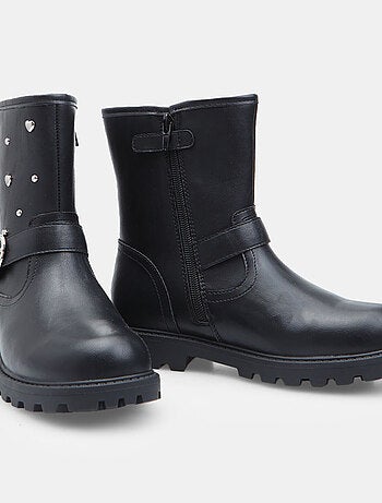 Bottes motard avec boucle et applications Bata
