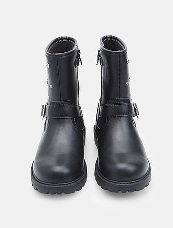 Bottes motard avec boucle et applications Bata