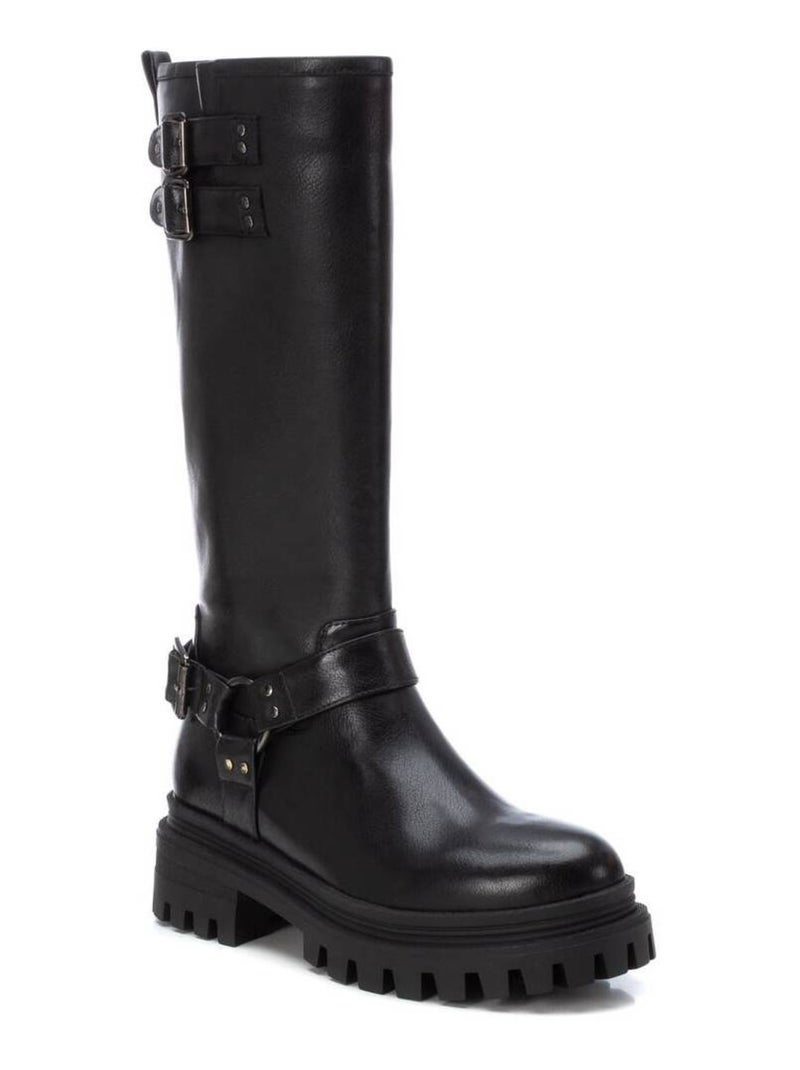 Bottes motardes pour femme Noir - Kiabi