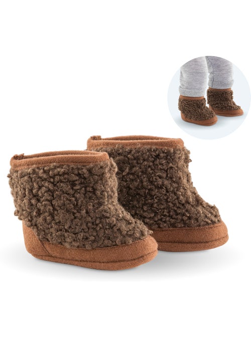 Bottes Moumoute Marron pour poupon 36 cm - Kiabi