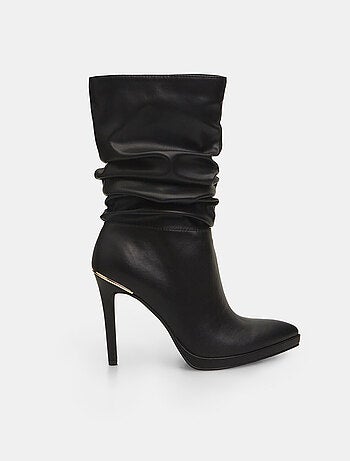 Bottes plissées avec talon aiguille BATA