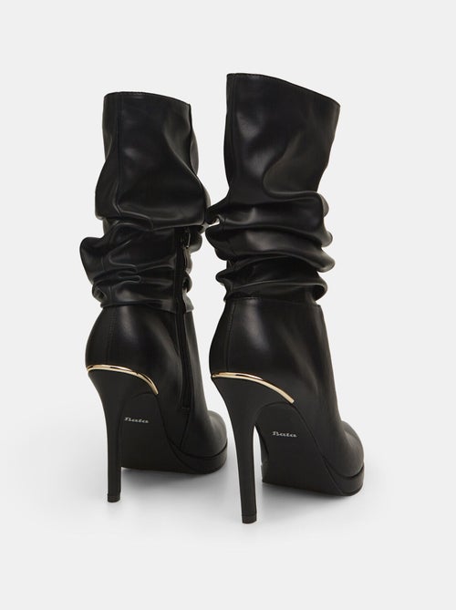 Bottes plissées avec talon aiguille BATA - Kiabi