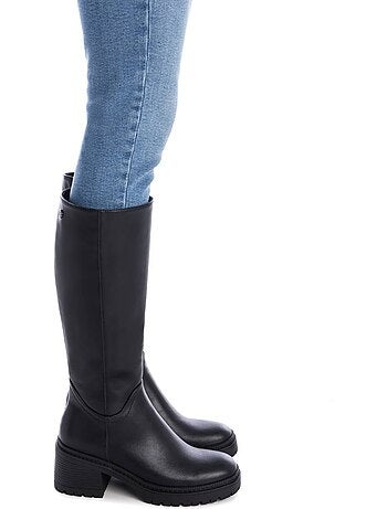 Bottes pour femme à talon large