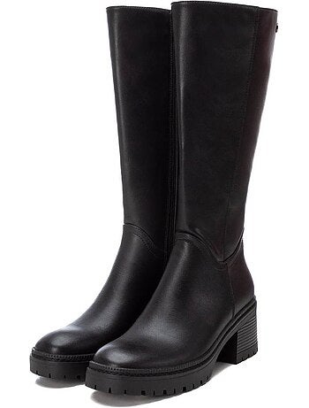 Bottes pour femme à talon large