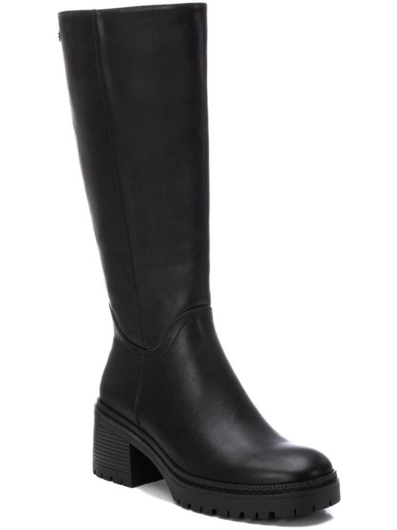 Bottes pour femme à talon large Noir - Kiabi
