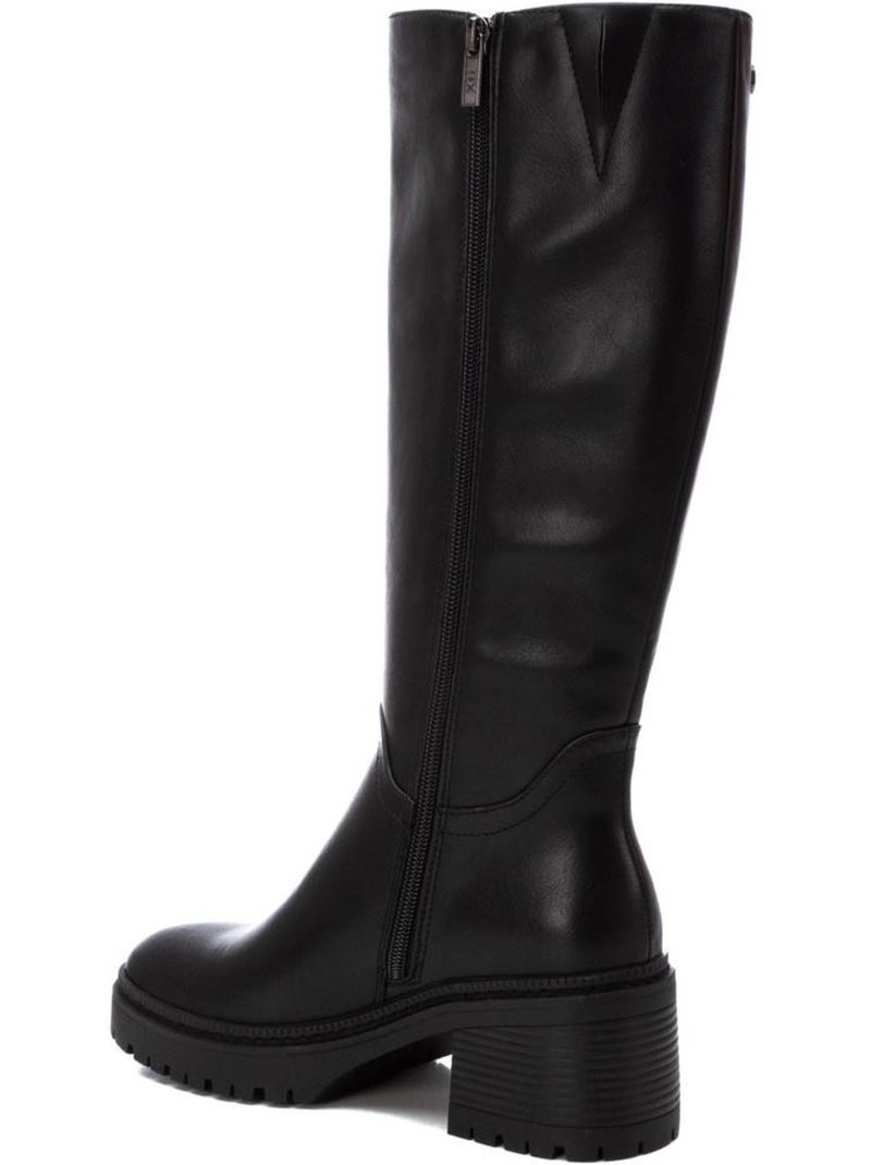 Bottes pour femme à talon large Noir - Kiabi