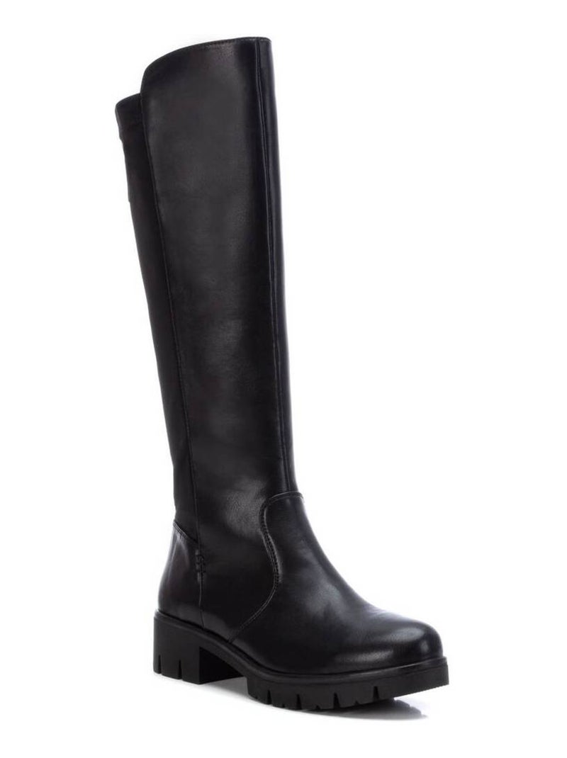 Bottes pour femme avec fermeture éclair Noir - Kiabi