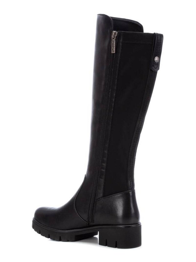 Bottes pour femme avec fermeture éclair Noir - Kiabi