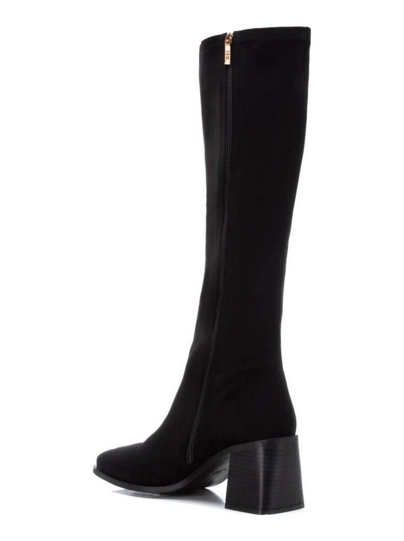 Bottes pour femme avec fermeture éclair Noir - Kiabi