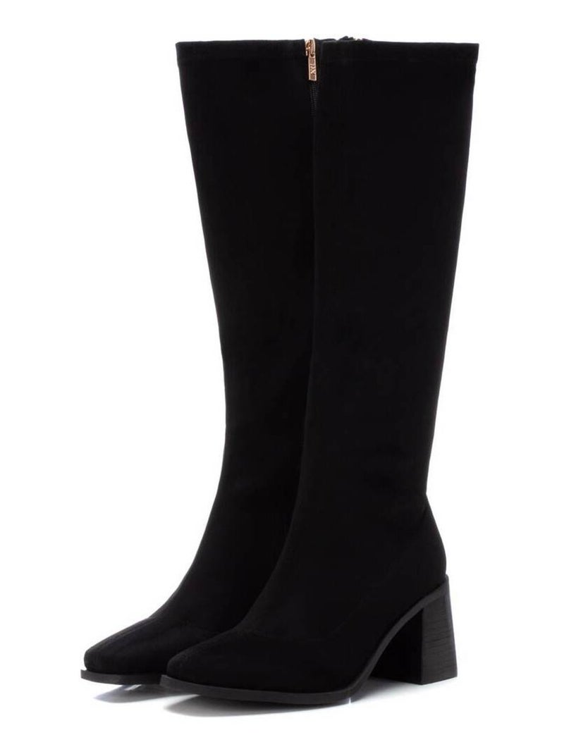 Bottes pour femme avec fermeture éclair Noir - Kiabi