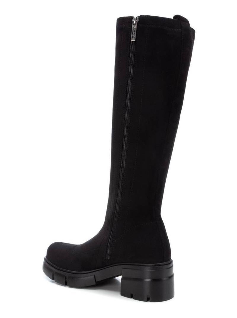 Bottes pour femme avec fermeture éclair Noir - Kiabi