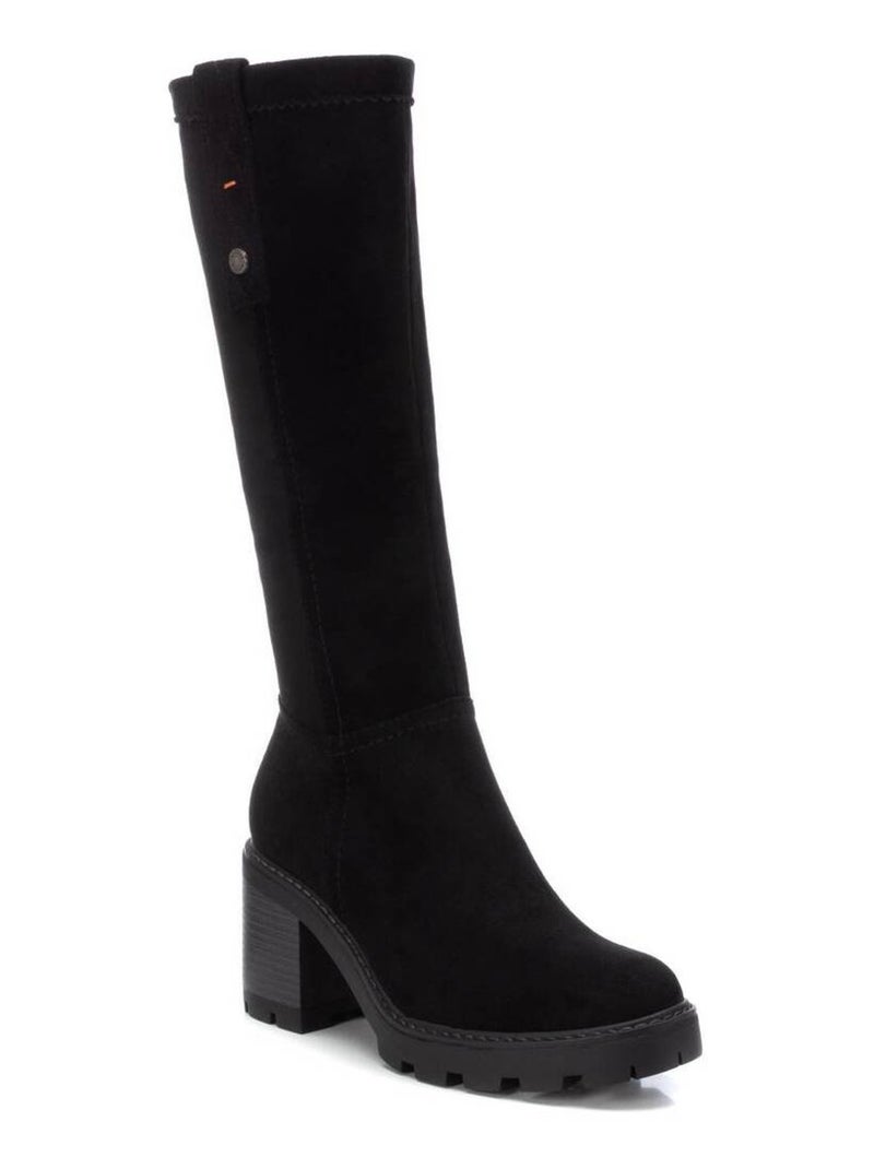 Bottes pour femme avec fermeture éclair Noir - Kiabi