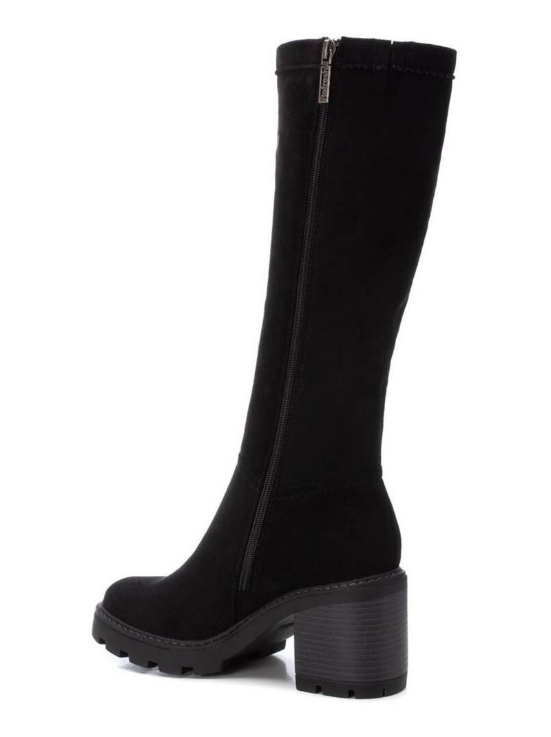 Bottes pour femme avec fermeture éclair Noir - Kiabi