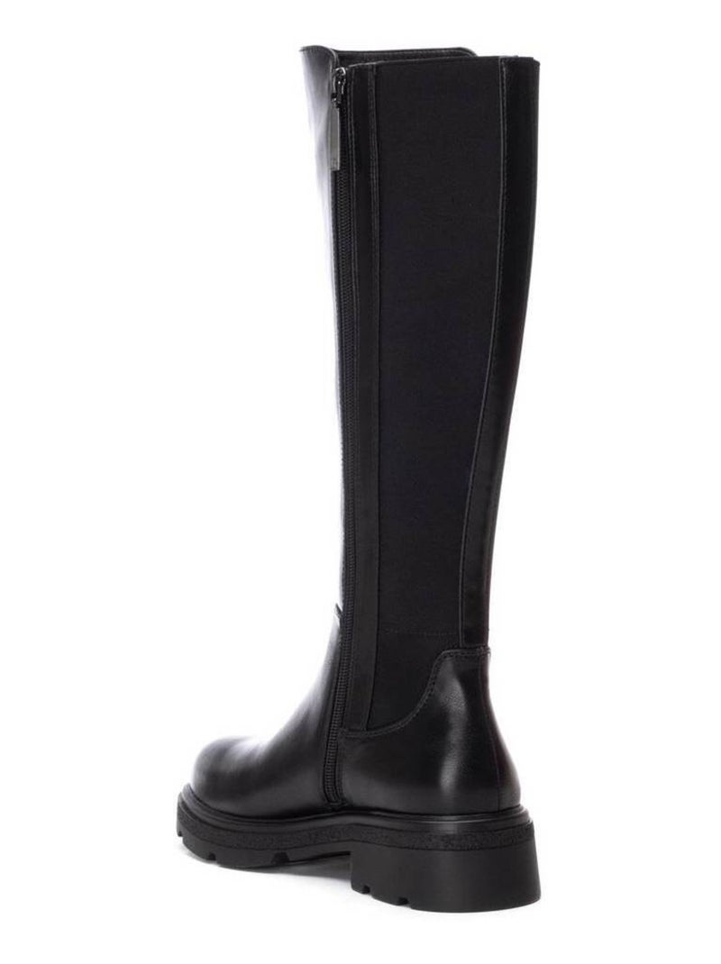 Bottes pour femme avec fermeture éclair Noir - Kiabi
