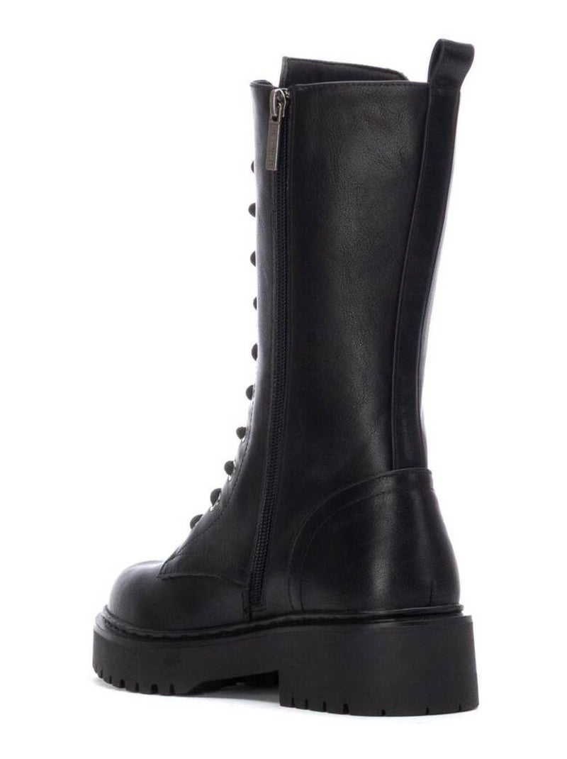 Bottes pour femme avec fermeture éclair Noir - Kiabi