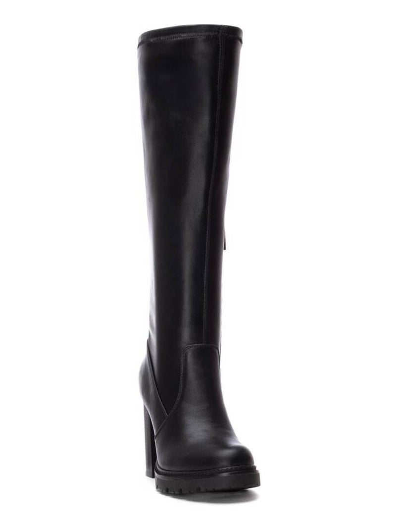 Bottes pour femme avec fermeture éclair Noir - Kiabi