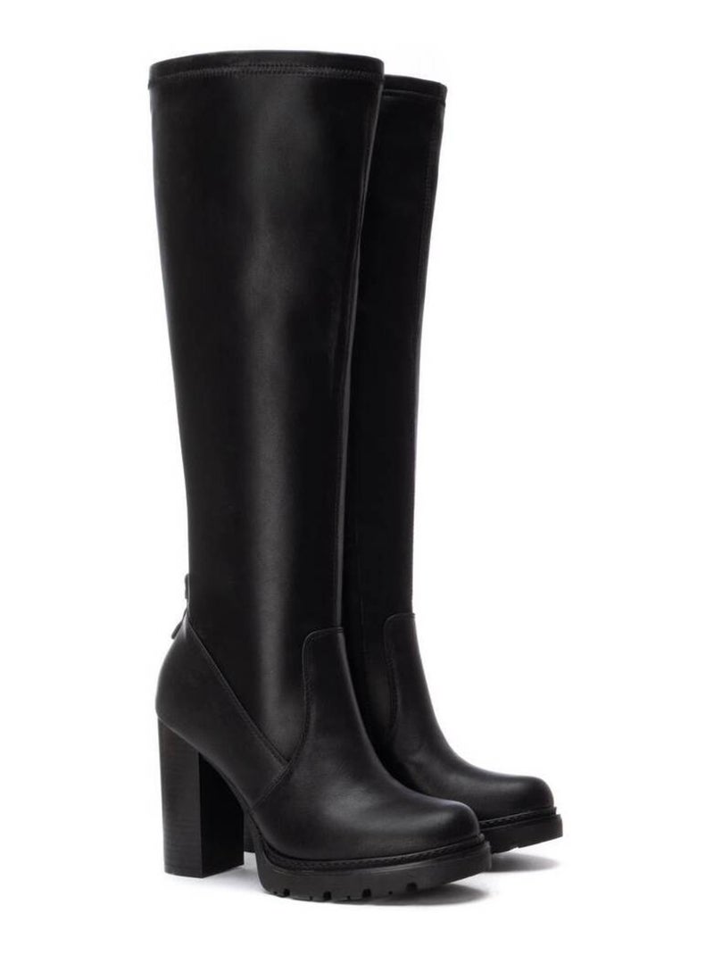 Bottes pour femme avec fermeture éclair Noir - Kiabi