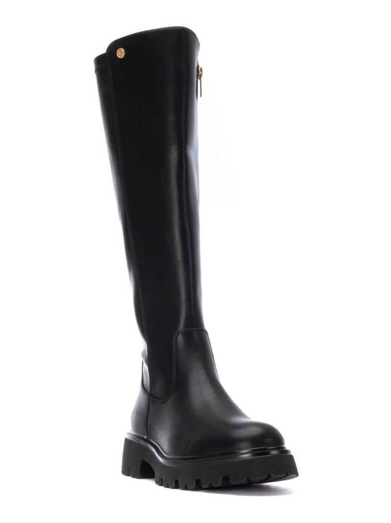 Bottes pour femme avec fermeture éclair Noir - Kiabi