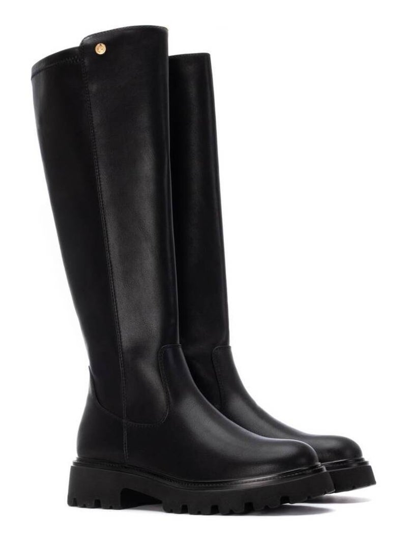 Bottes pour femme avec fermeture éclair Noir - Kiabi