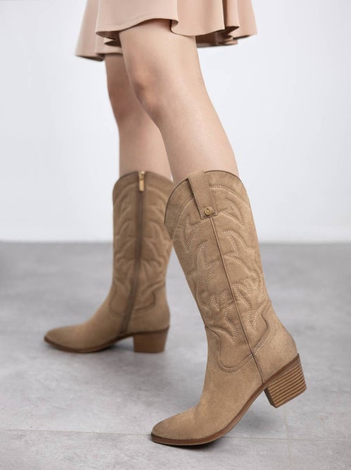 Bottes pour femme style cowboy - Kiabi Bottes pour femme style cowboy - Kiabi