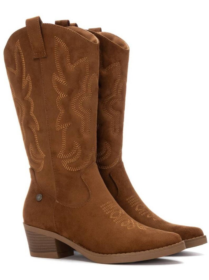 Bottes pour femme style cowboy Camel - Kiabi