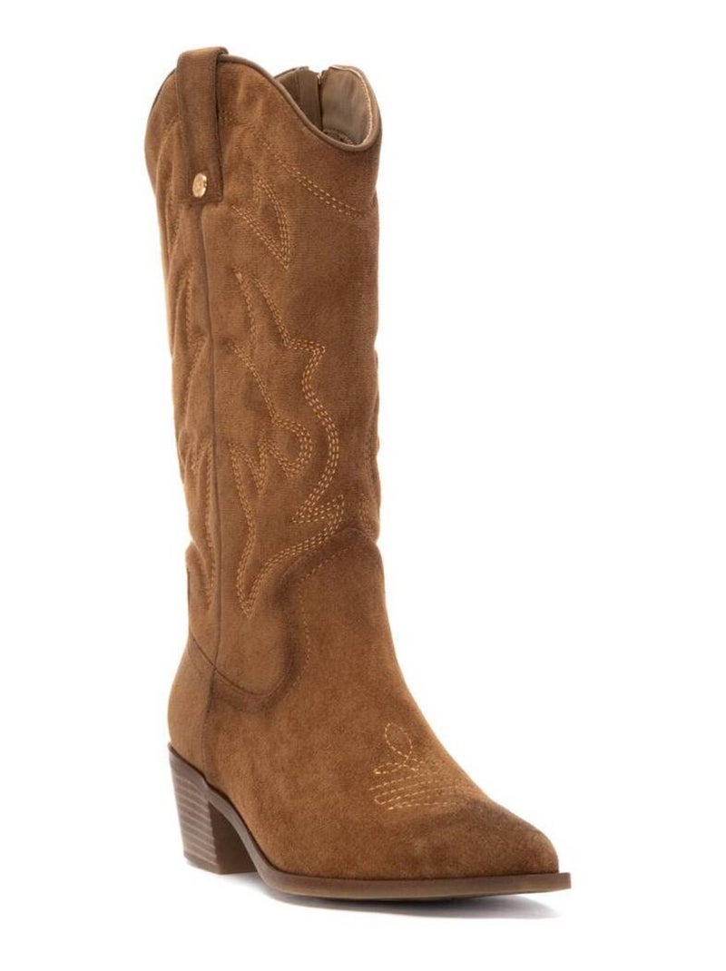 Bottes pour femme style cowboy Camel - Kiabi