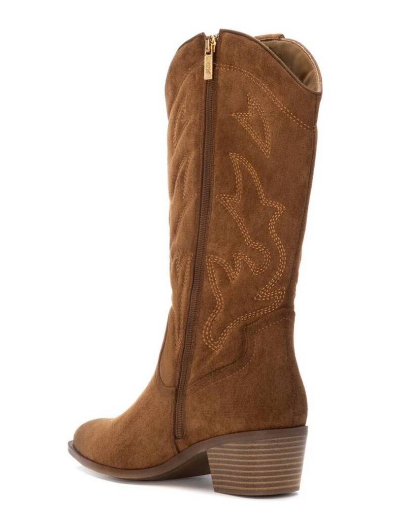 Bottes pour femme style cowboy Camel - Kiabi