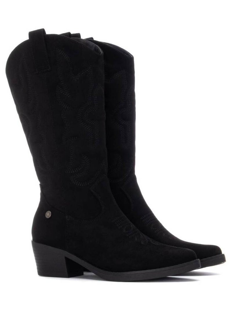 Bottes pour femme style cowboy Noir - Kiabi