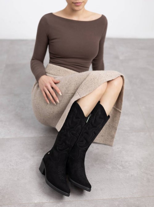 Bottes pour femme style cowboy - Kiabi