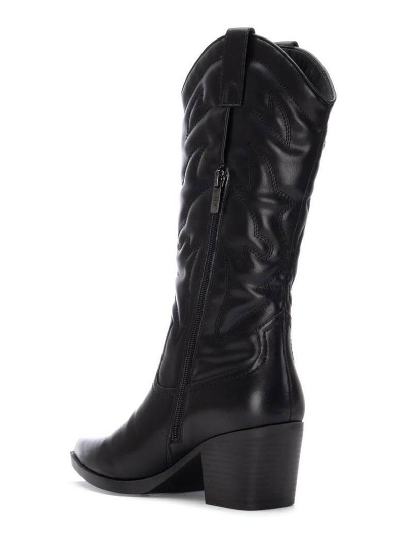 Bottes pour femme style cowboy Noir - Kiabi