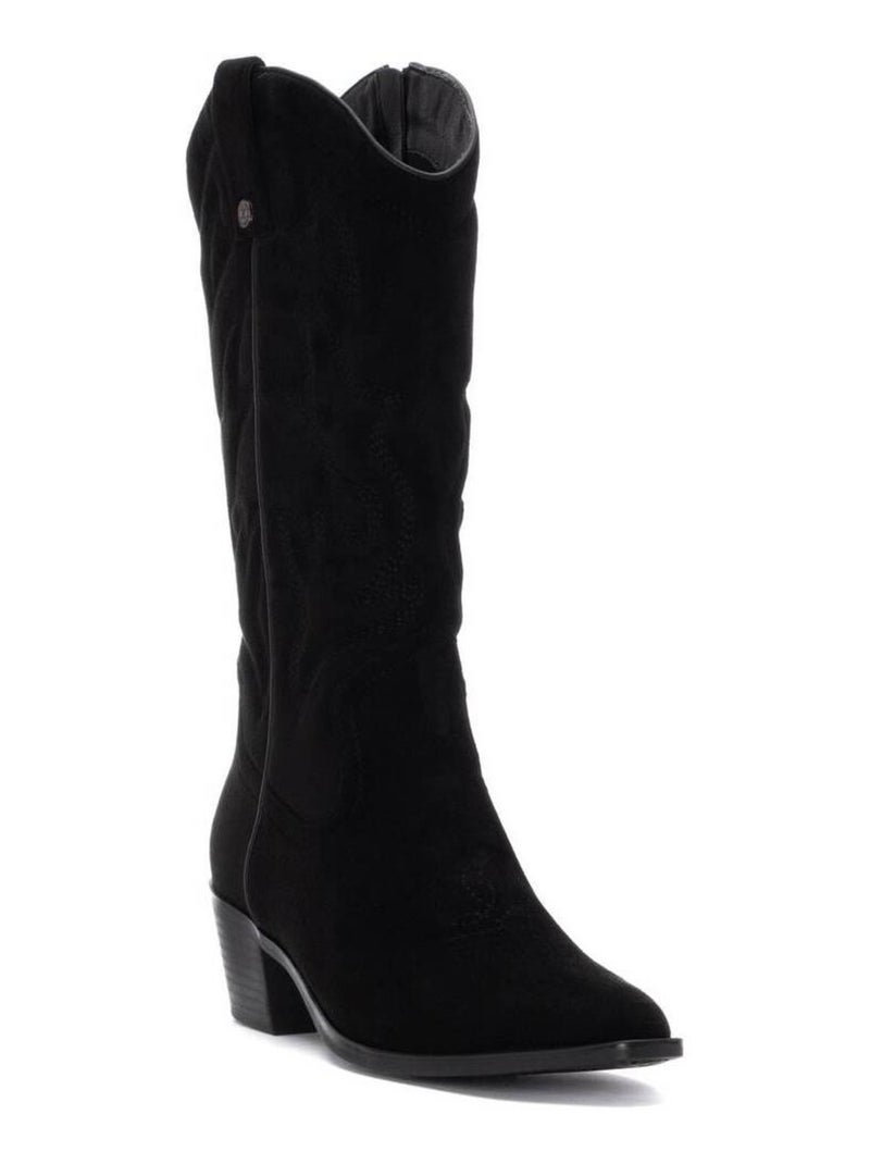 Bottes pour femme style cowboy Noir - Kiabi