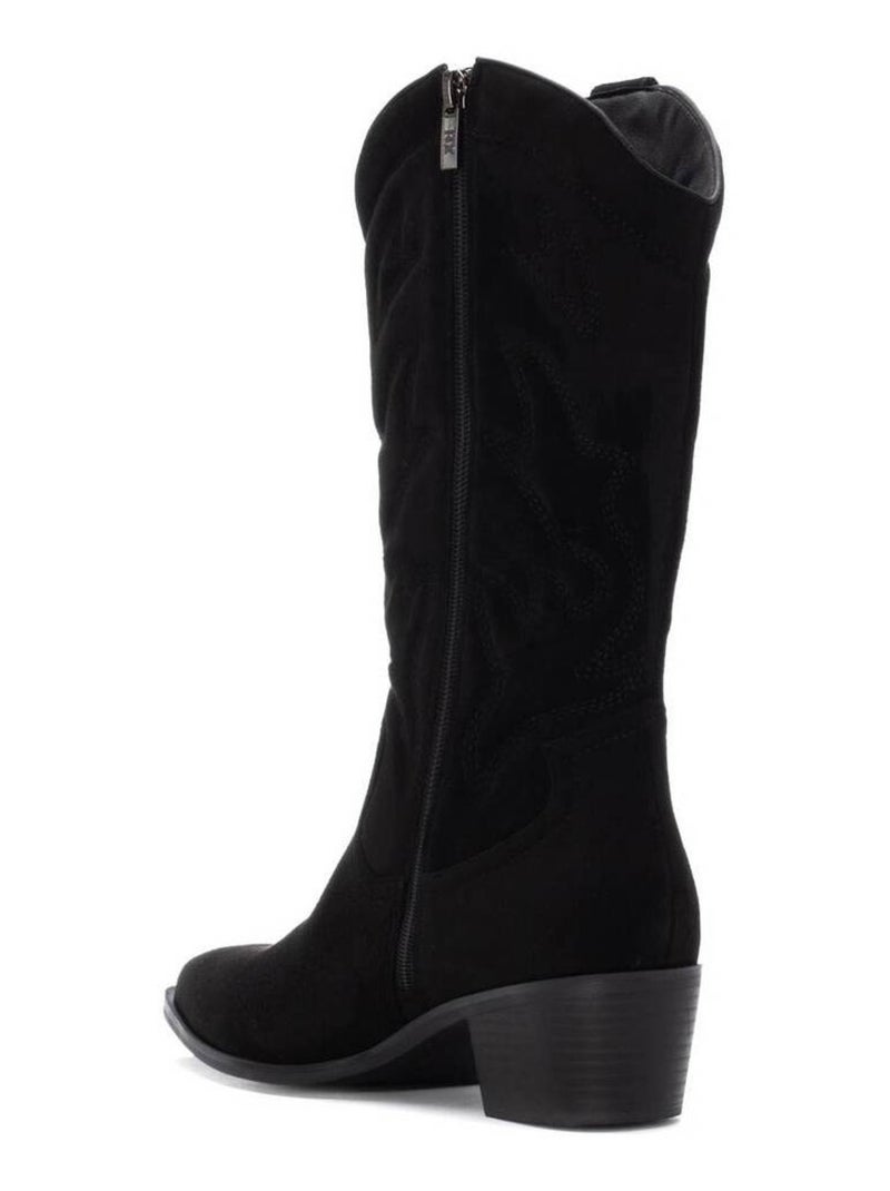 Bottes pour femme style cowboy Noir - Kiabi