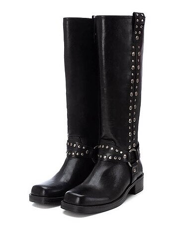 Bottes pour femme style motard