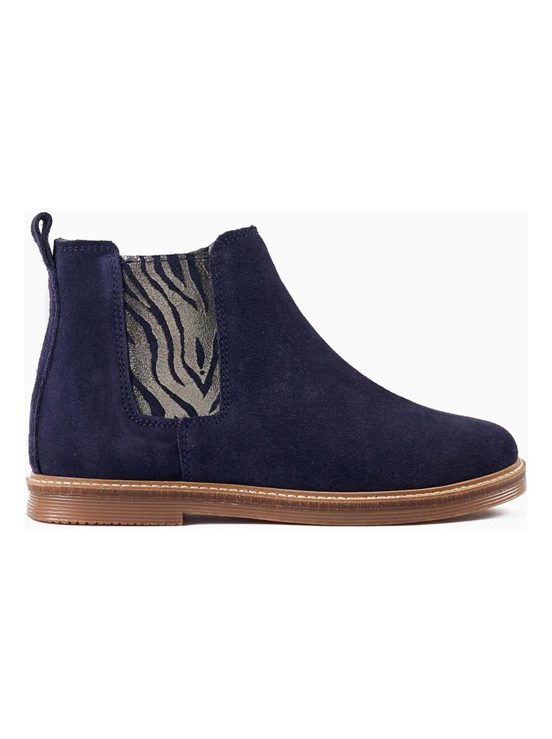 Bottes pour Fille 'Animal Print'   DIFFERENT TOGETHER Bleu foncé - Kiabi